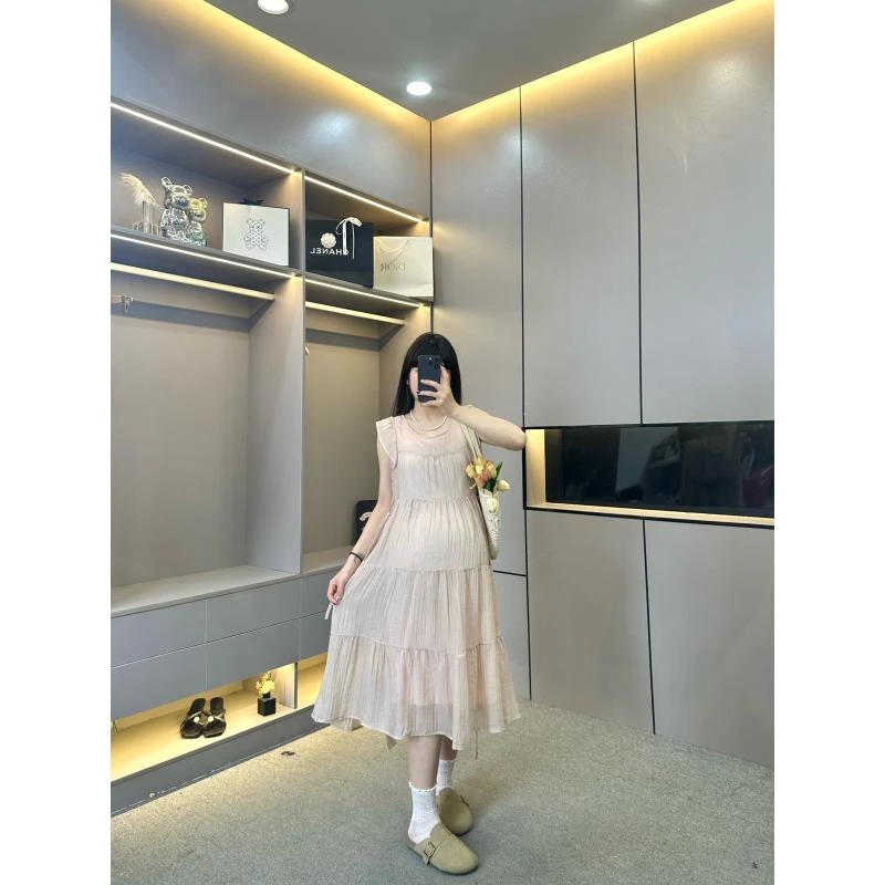 【清！】孕妇装辣妈款夏装连衣裙中长款小飞袖宽松潮妈孕妇装裙子