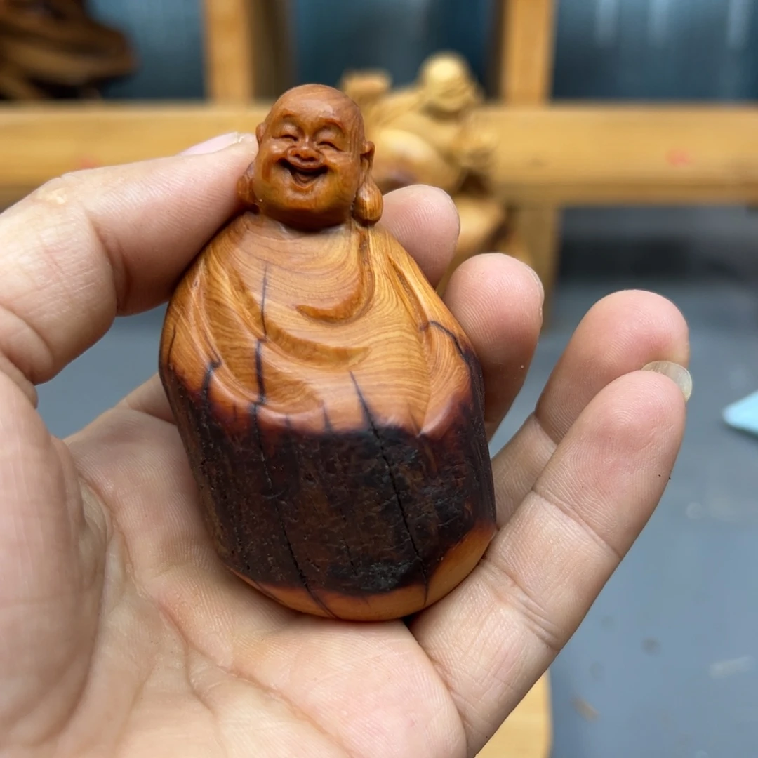 用***2木崖柏木摆件手把件