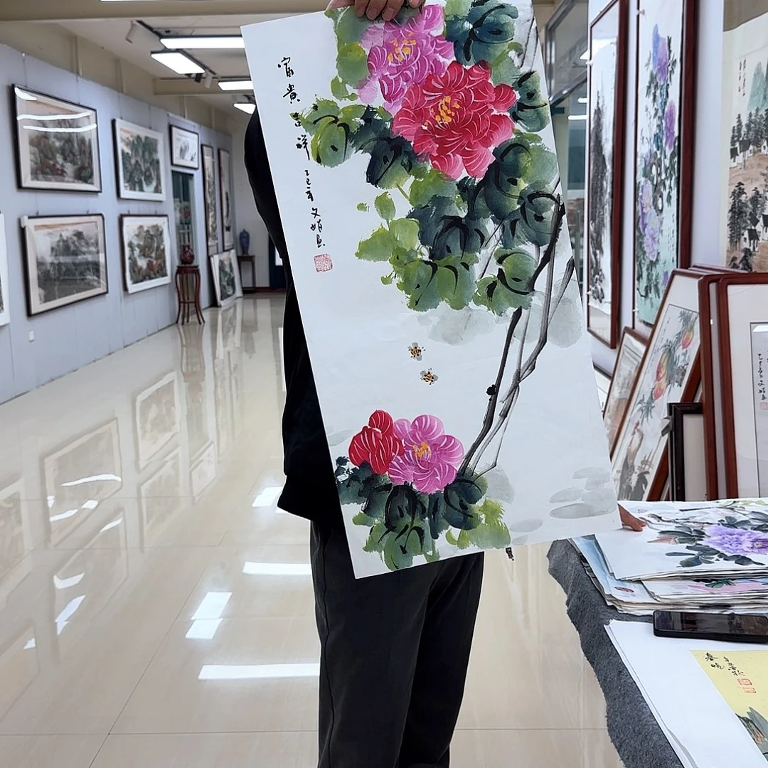 国画国画作品展。国画