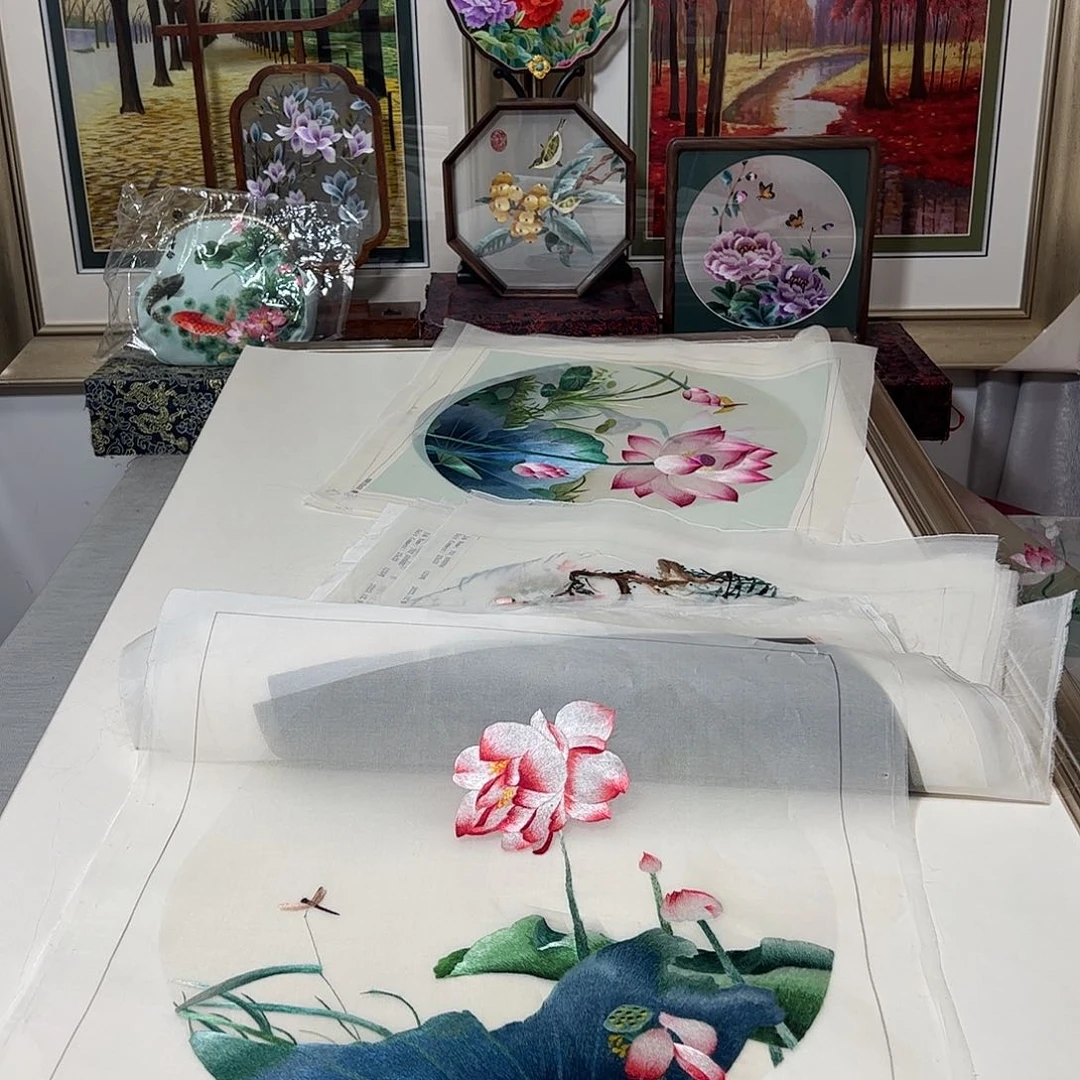 刺绣纯手工刺绣画