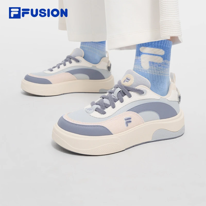 Fila/斐乐潮流【饼干鞋2代】女鞋冬季款时尚百搭板鞋厚底休闲鞋复古