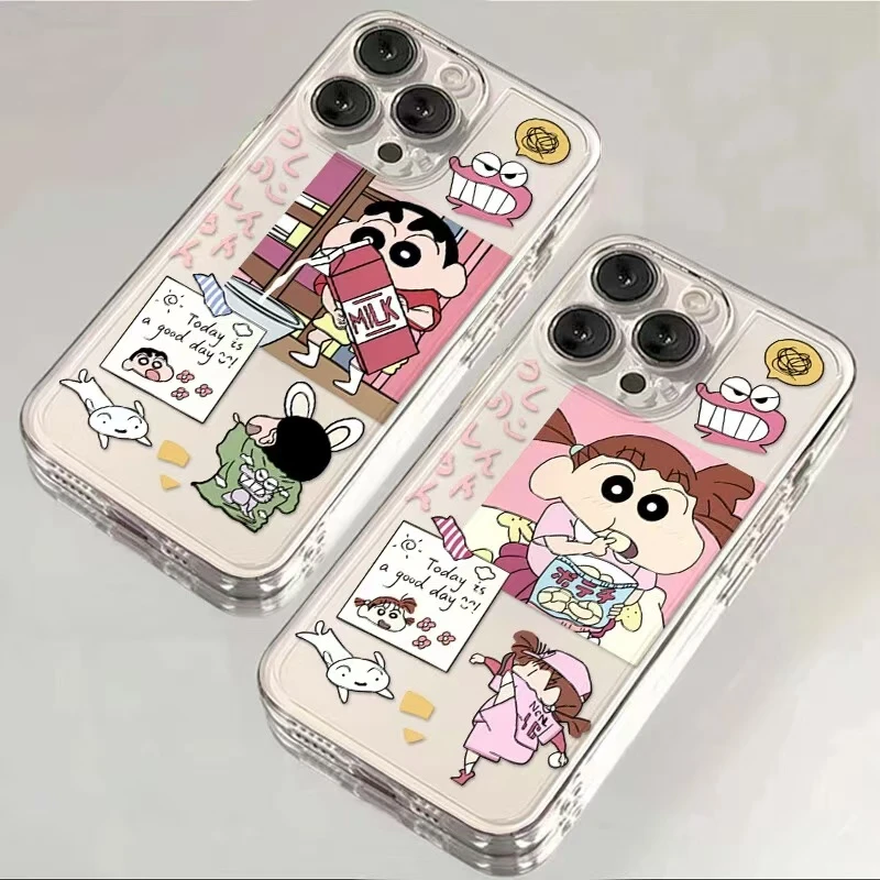 情侣妮妮小新适用于苹果iPhone16promax/15plus/14/13p/12p手机壳