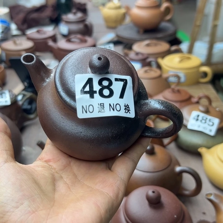 茶壶紫砂紫泥瑕疵180