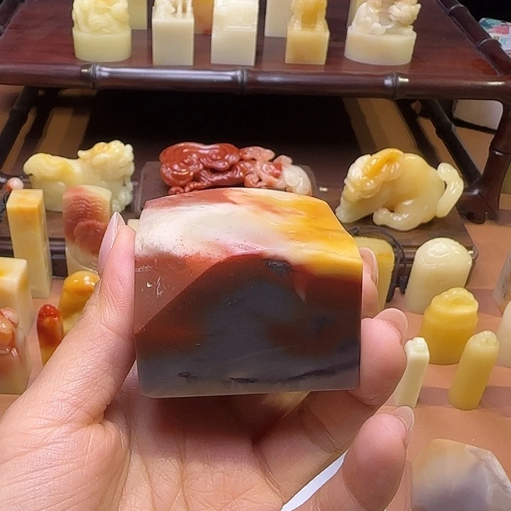 七***猫印石寿山石福建寿山石