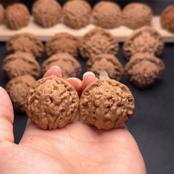 文玩核桃把件35白狮子