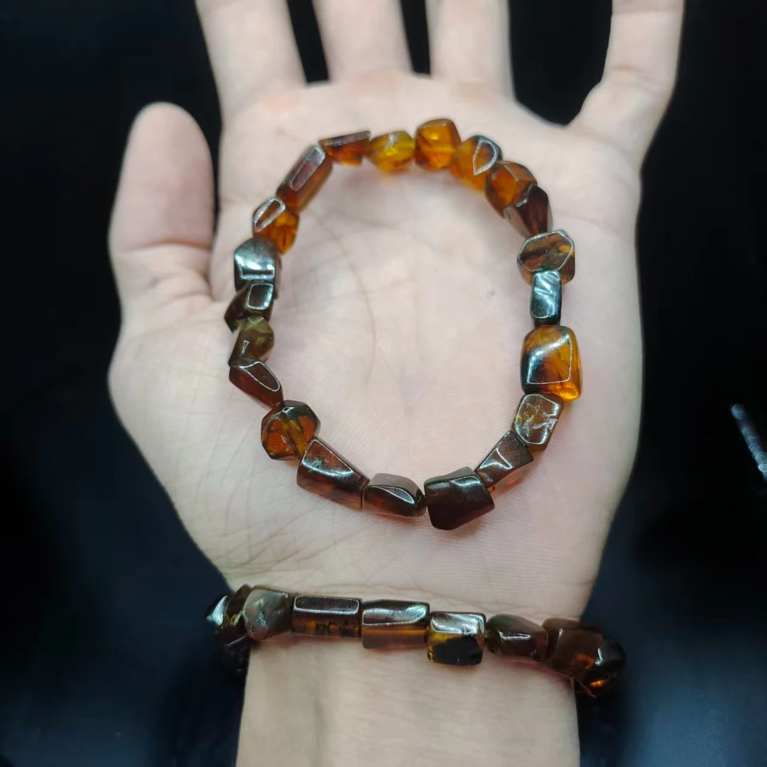 【康康严选】溶洞琥珀随型单圈手串GL【多样性发其一】约8mm