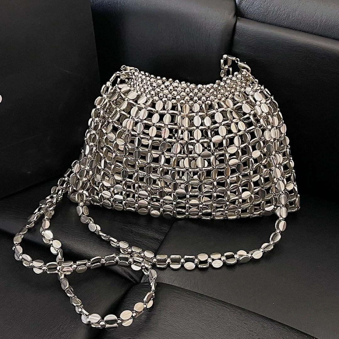 韩系小众设计时尚百搭高级感镂空小包包女2025夏季新款斜挎水桶包