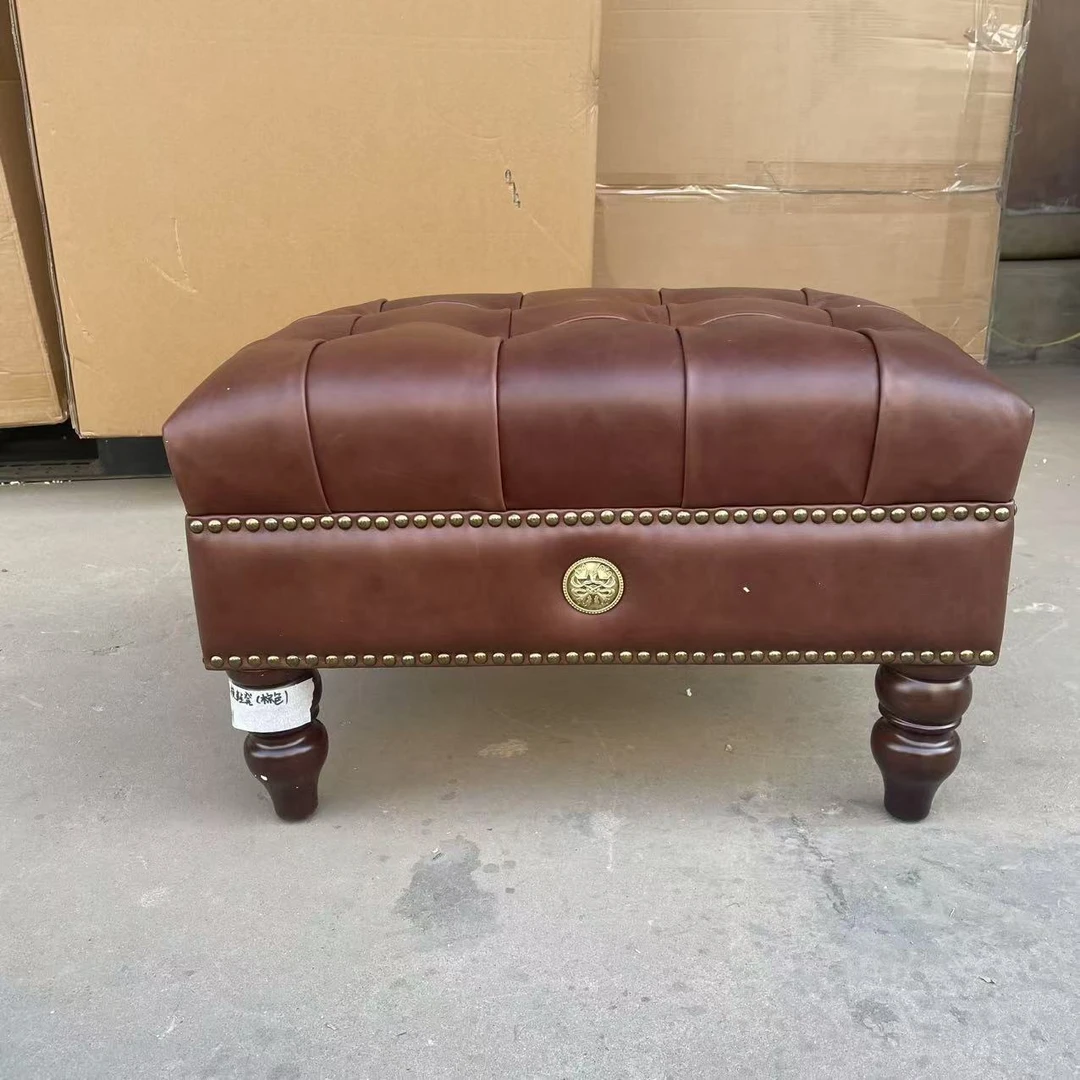 工厂直供 Y01-D002-棕  妆凳   换鞋凳  61*41*41