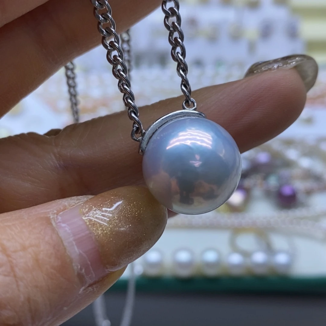 【闪购商品】淡水珍珠颈饰银S925镶嵌c*t