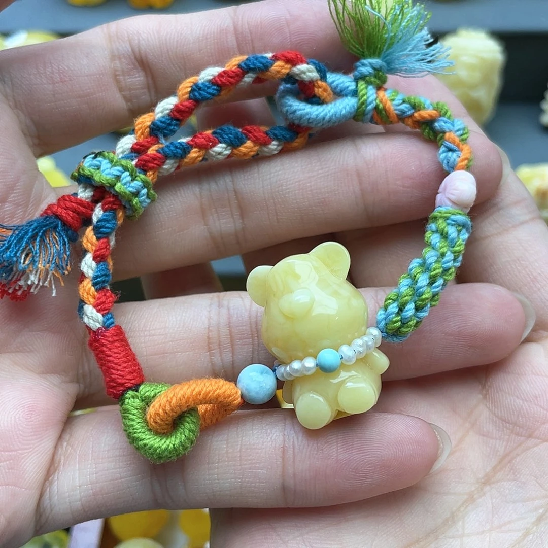 琥珀裸石未镶嵌蜜蜡