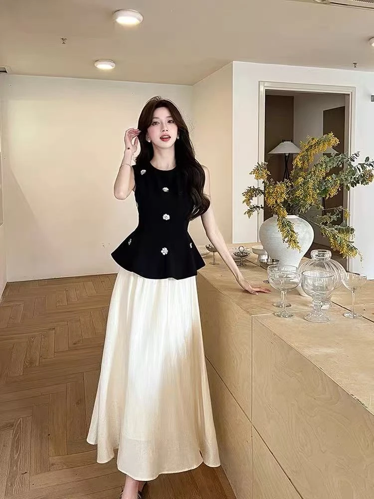 2025夏季新款小香风套装半身裙高级感两件套1199