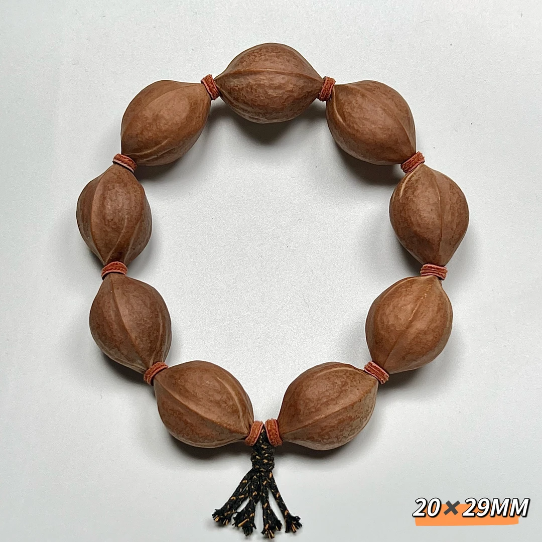 20*29MM原生态梅林铁核 精选橄榄素核文玩手串