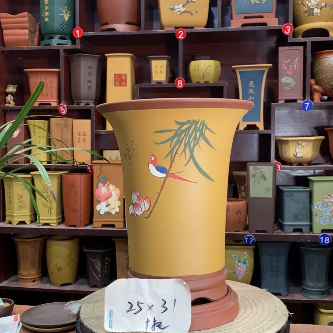 紫砂艺术紫砂花盆