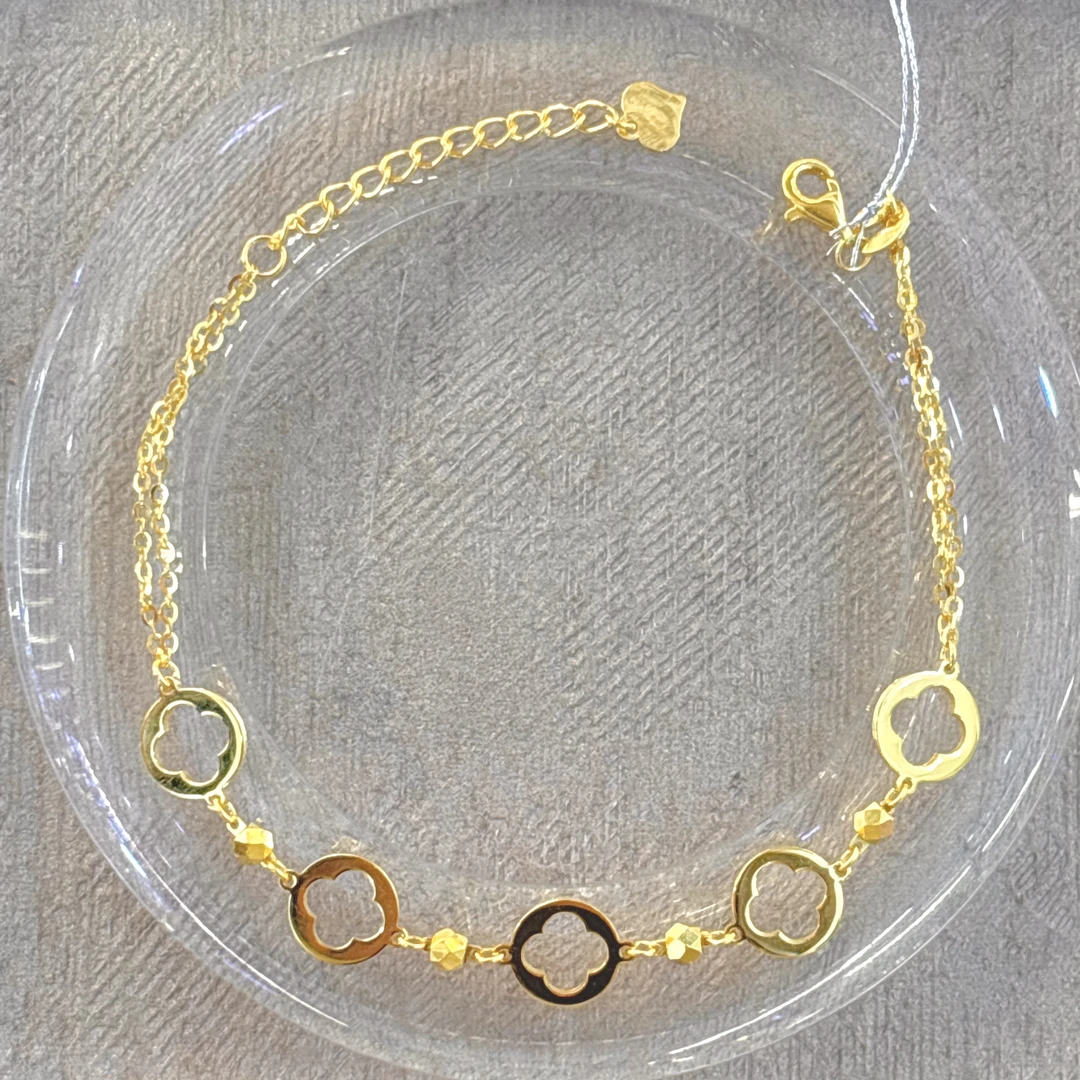 2足金5G镂空手链4.46g