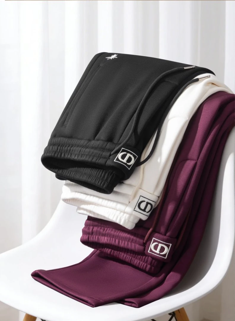 2025男装男士冬季高端轻奢时尚潮流高品质高端直筒宽松男士休闲裤