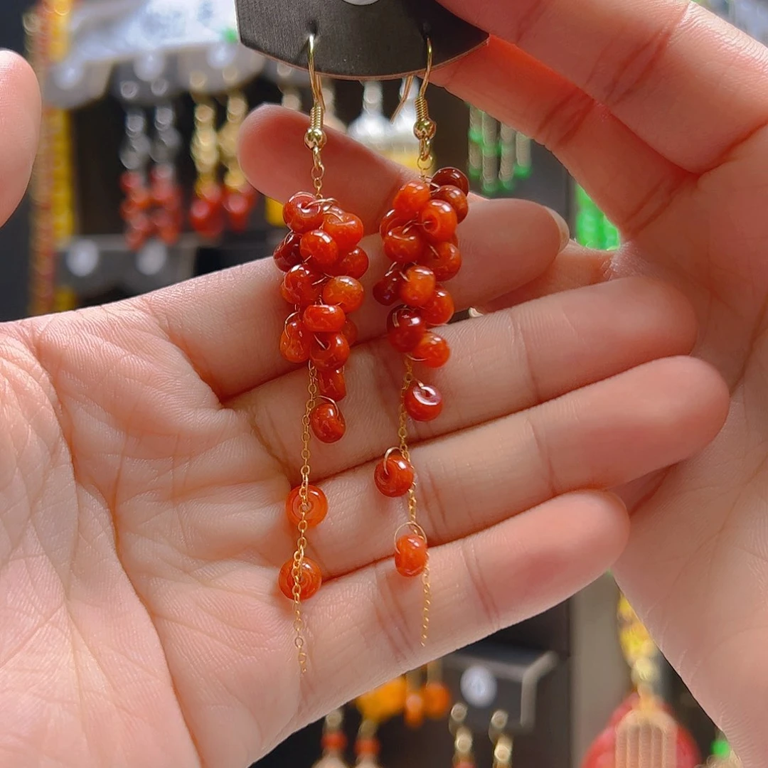 翡翠合金耳坠翡翠