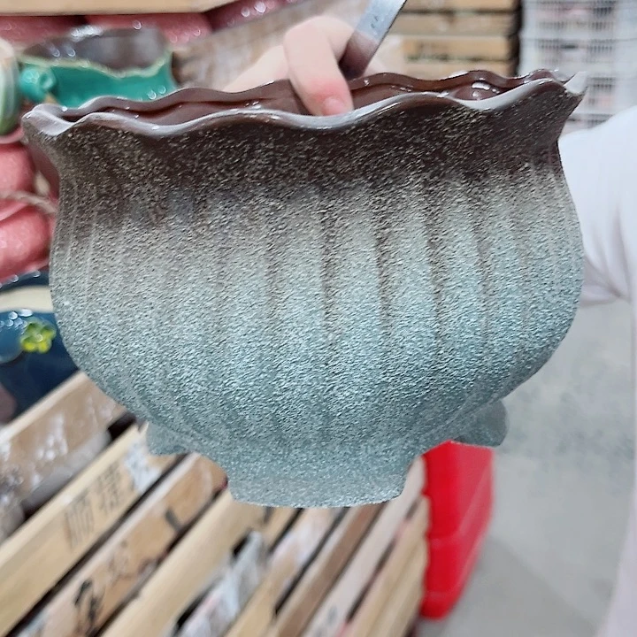 凑单10元陶瓷花盆发货！