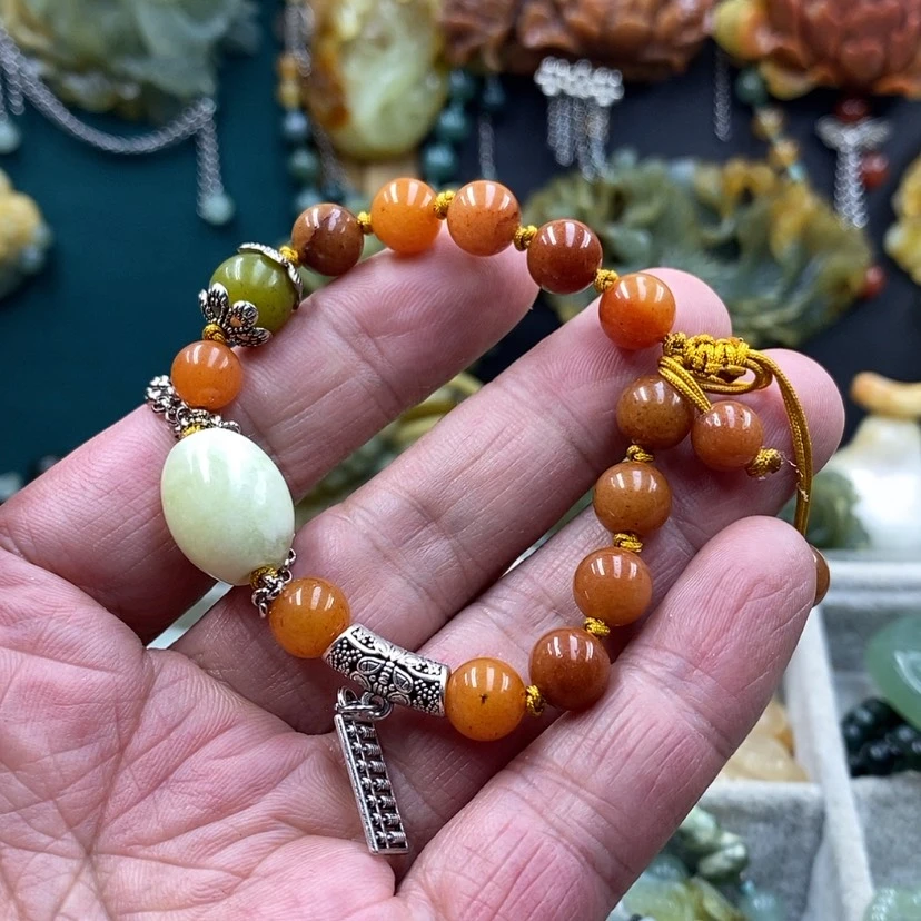 【闪购商品】未镶嵌岫玉手链随机发货