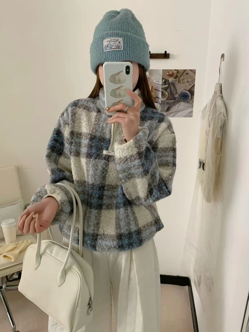 半高领拉链卫衣DH DW66