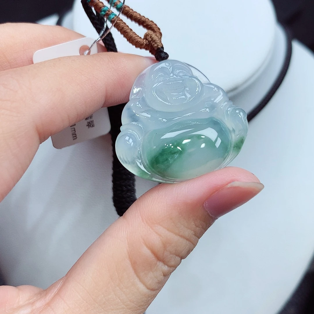 翡翠未镶嵌颈饰翡翠36，27.1/29.5/6.1