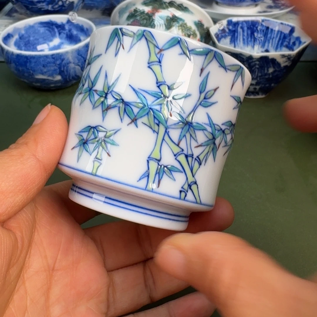 瓷景德镇纯手绘茶具圆圆204