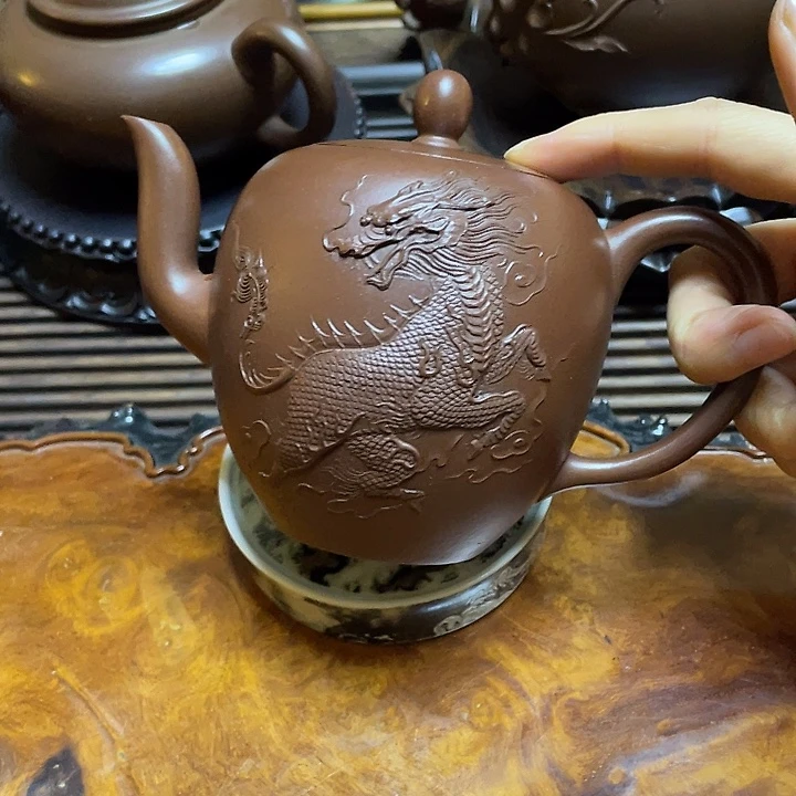 奔***牛紫砂茶壶全过程都