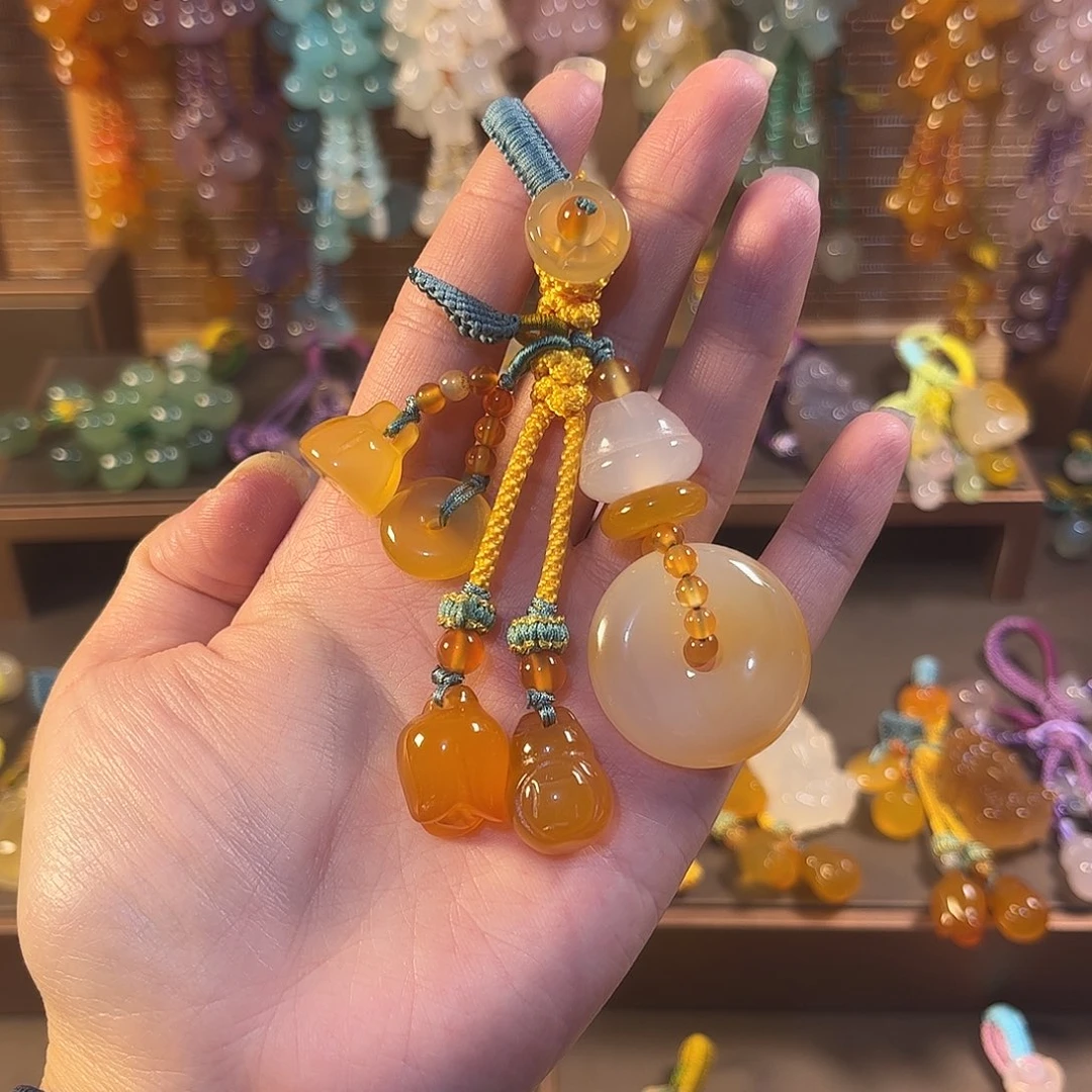 玛瑙/玉髓未镶嵌车挂