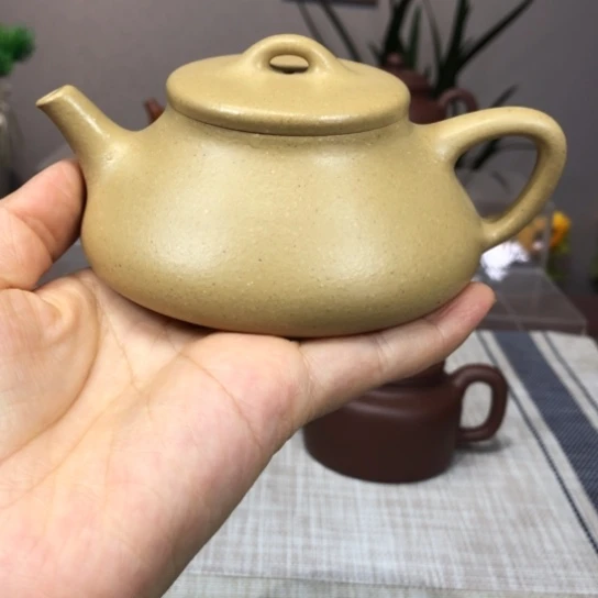 茶壶紫砂梨皮绿韵瓢180cc