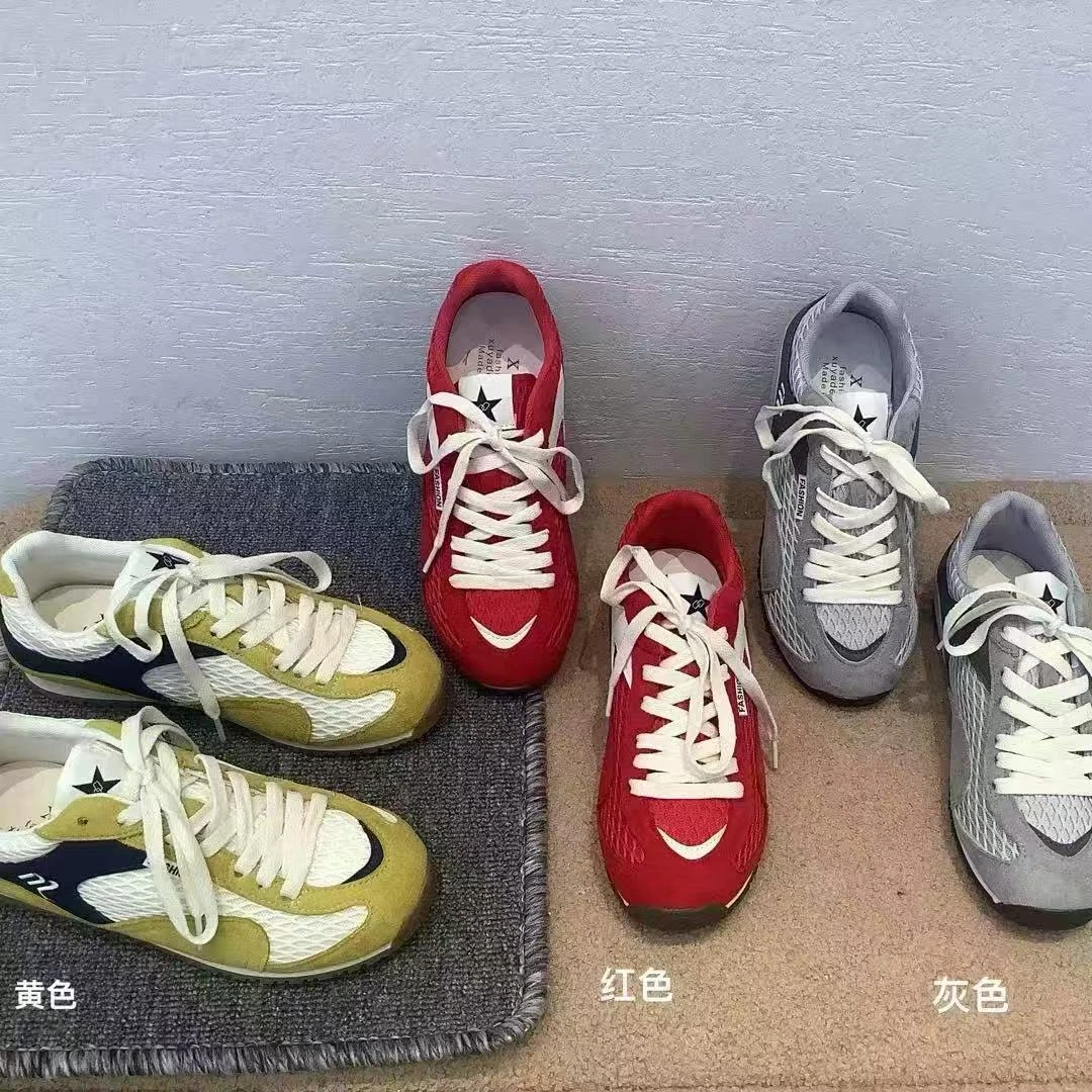 G18新款韩系百搭薄款款网面透气显脚小休闲平底德训鞋