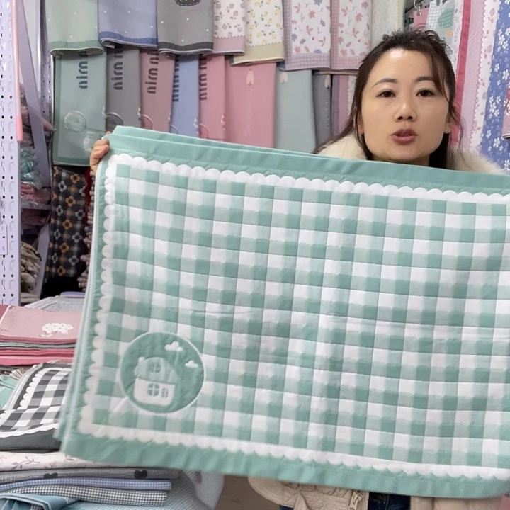 棉特价促销绿色小房子