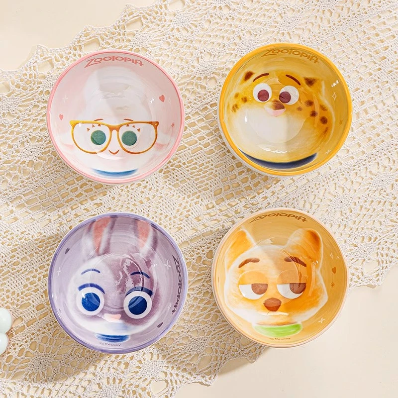 ININHOME疯狂动物城陶瓷碗家用吃饭餐具高颜值饭碗釉下彩YM