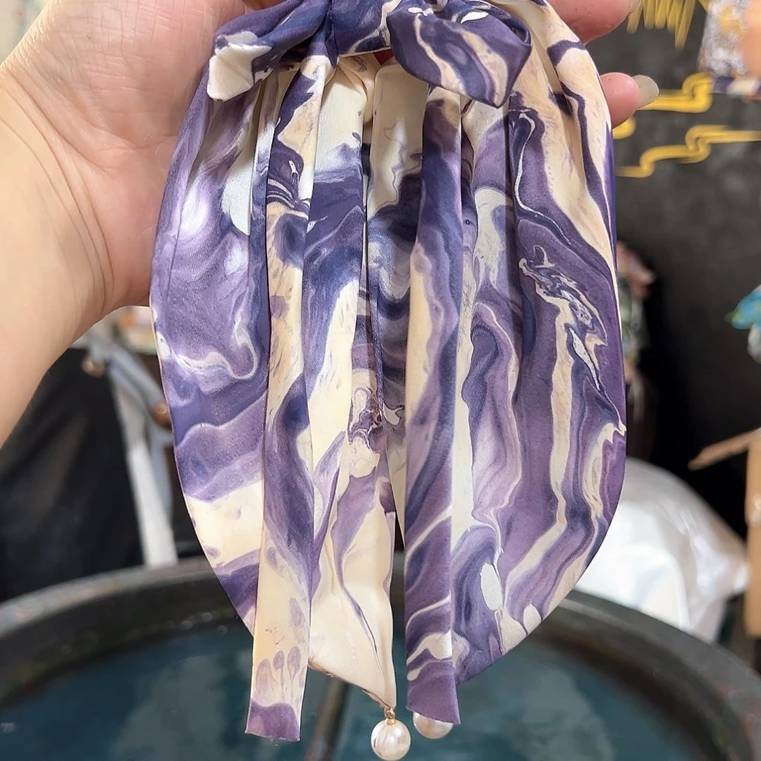 269兔耳朵发圈手作紫气