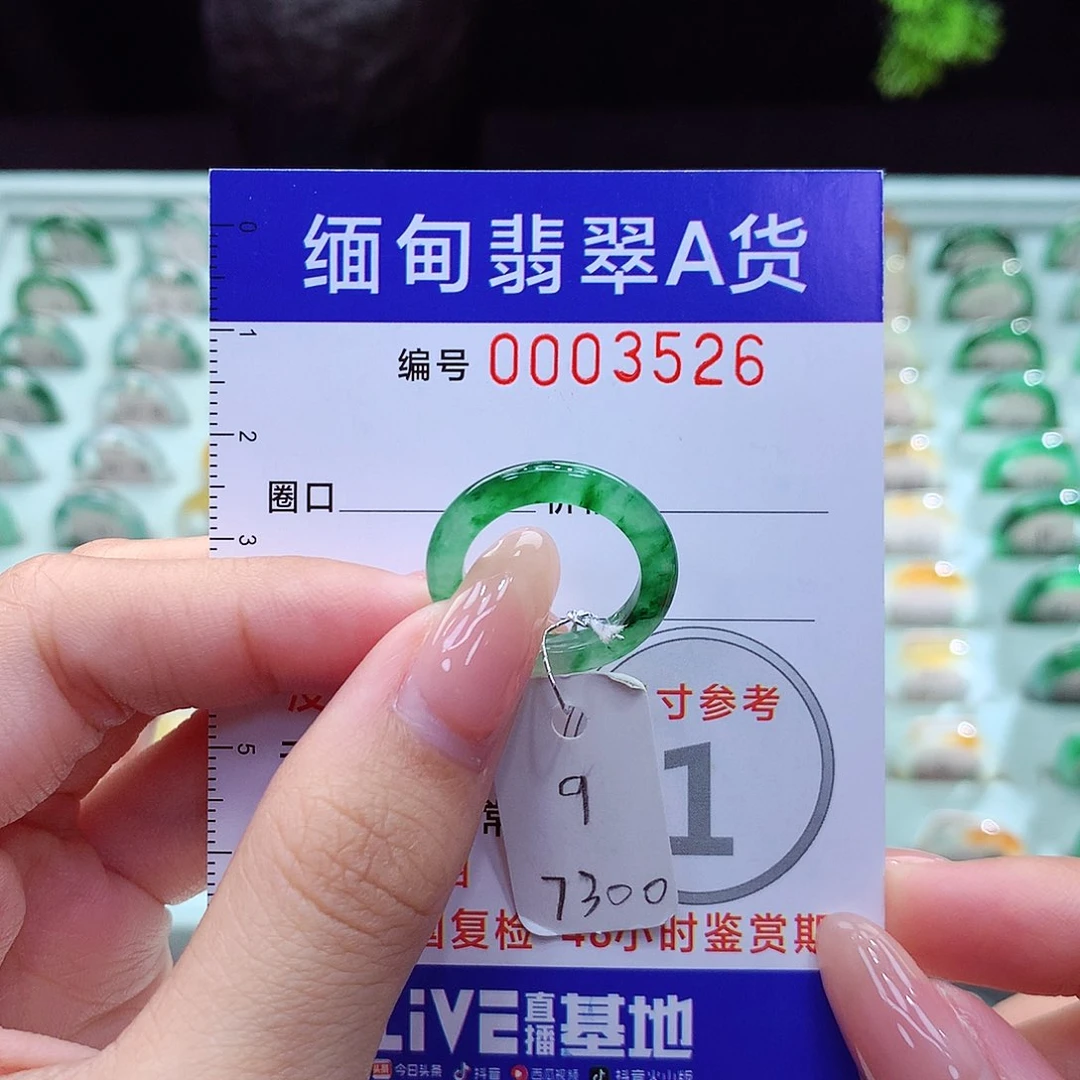 翡翠戒指未镶嵌9号