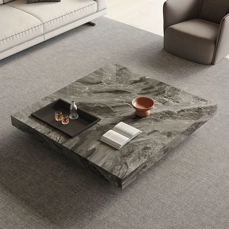 客厅茶几简约家用岩板茶几时尚轻奢时尚