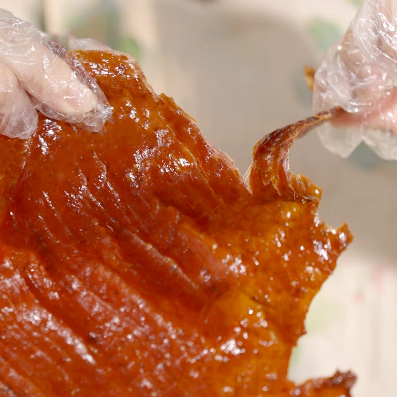 大片原切猪肉脯手撕零食闽南原味猪肉干黑椒猪肉脯福建特色