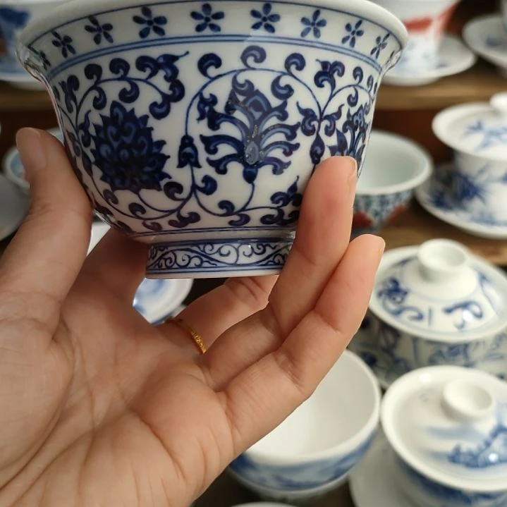 景德镇手绘压手杯