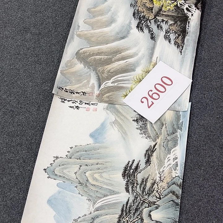 竖款惊喜不断，山水作品