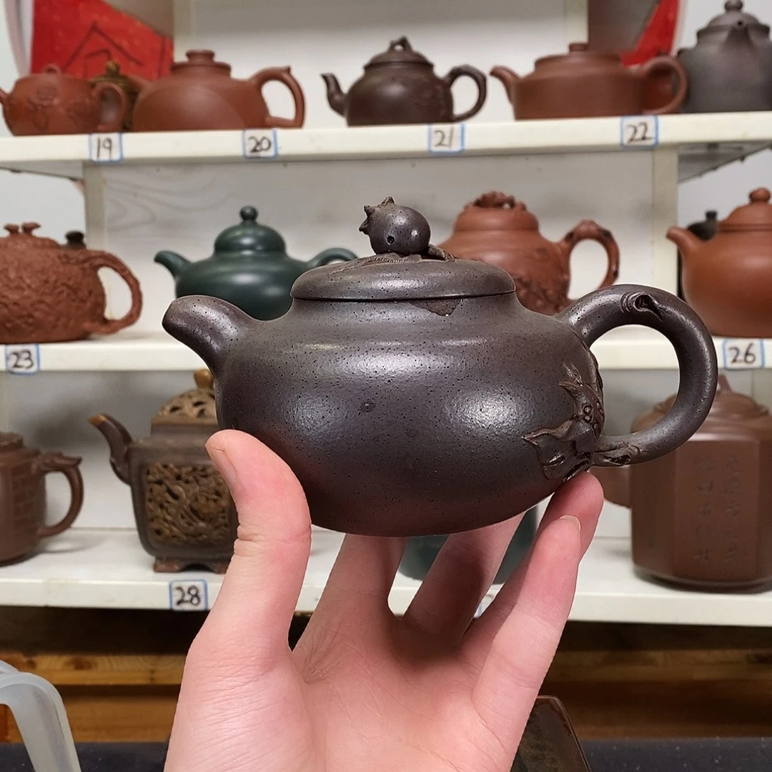 紫砂茶壶满*铎全手工制作