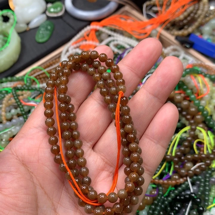 和田玉未镶嵌手链23