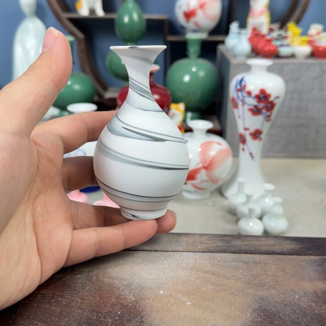 陶瓷手工小花器摆件