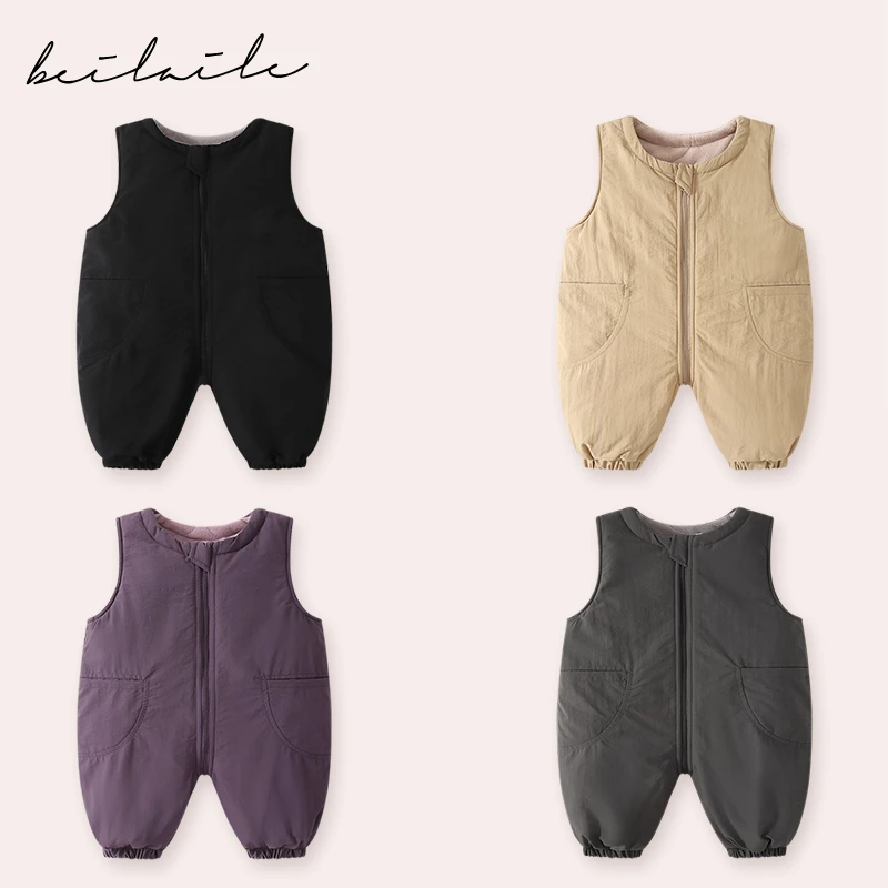 【冲锋衣加绒加厚三防背带 小乐妈咪】背带婴儿童小童女童衣服J11