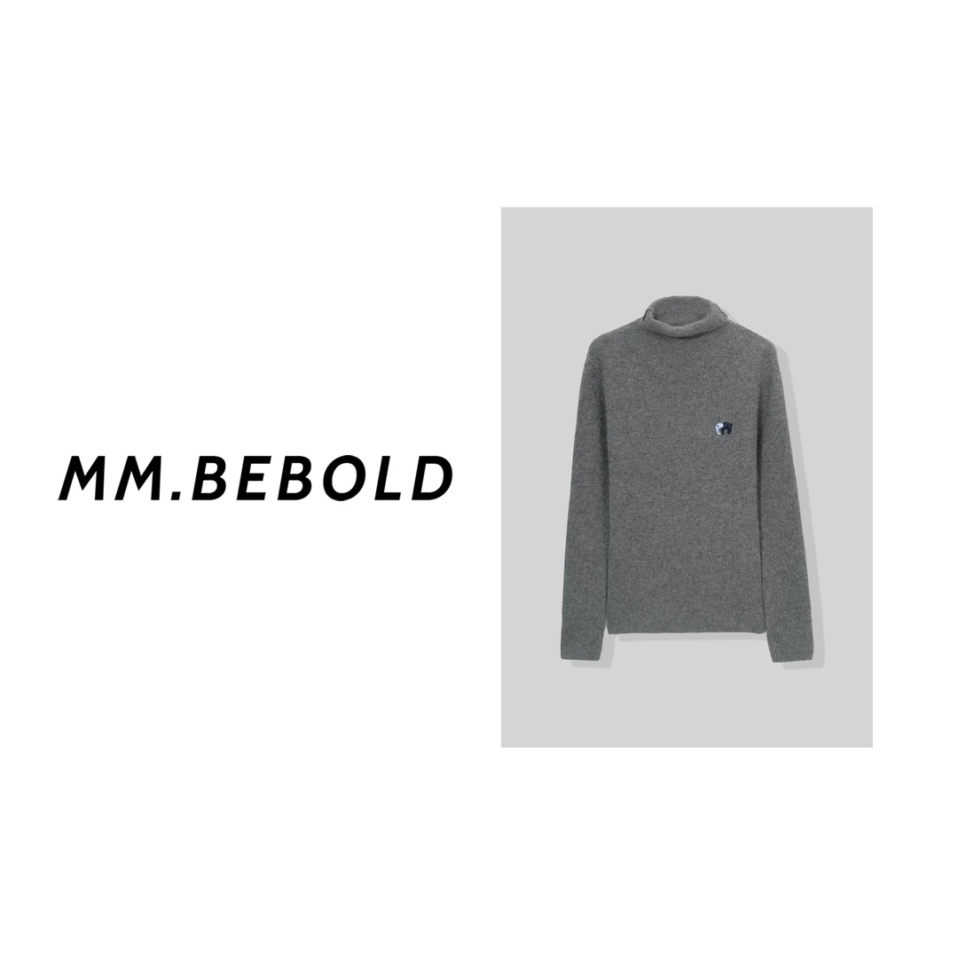 【妙姐精选】月知 时尚刺绣大象高领毛衣ZH25001