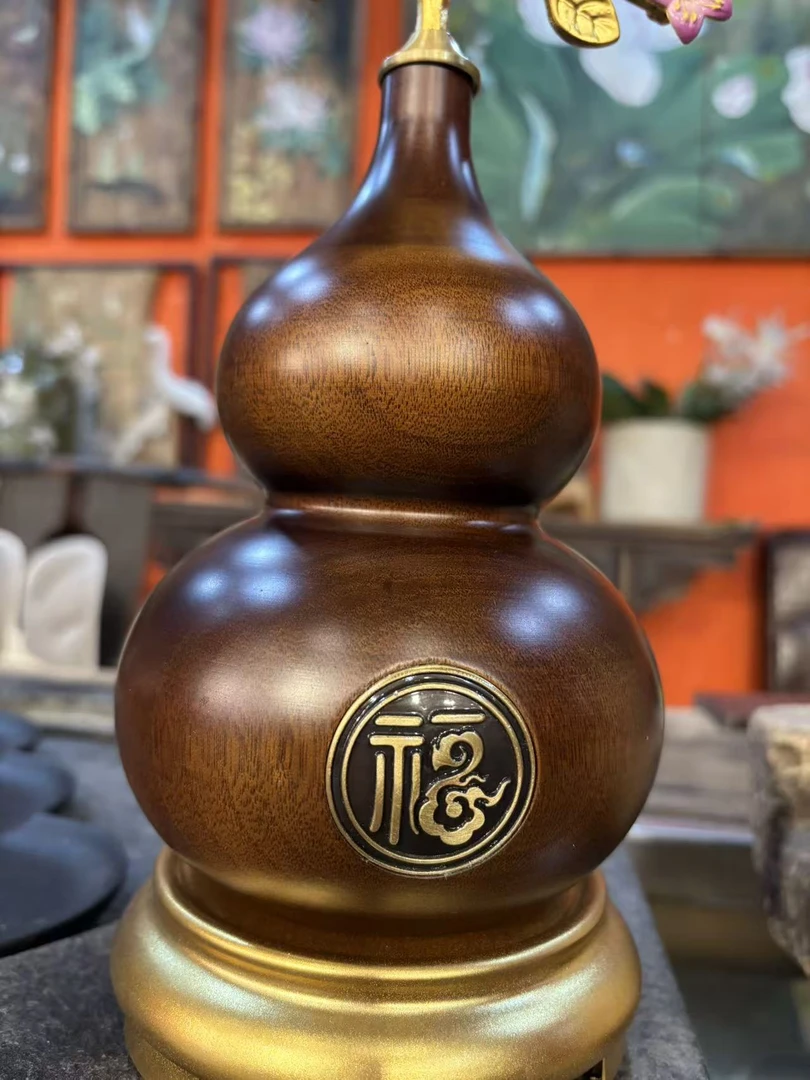 金玉满堂实木葫芦