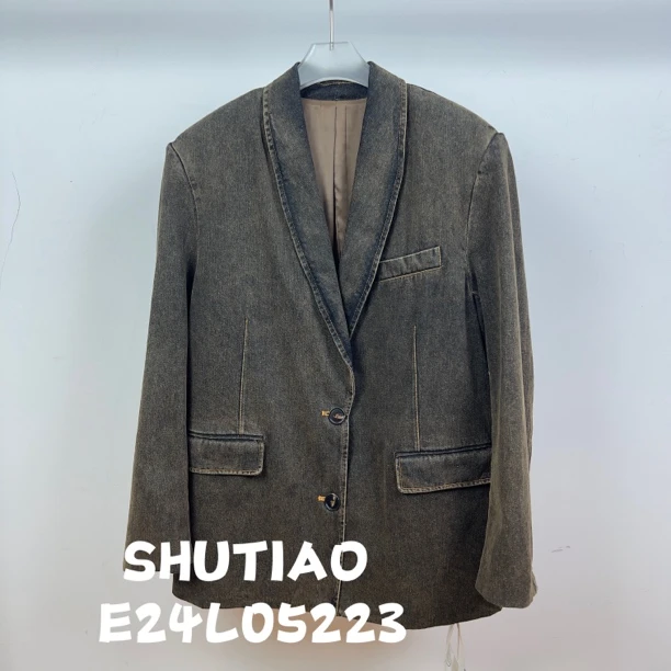 【SHUTIAO】2024秋冬：新款小众设计款外套E24L05223
