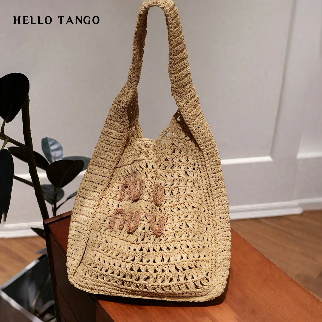 HELLOTANGO小众设计春夏新品度假风草编包