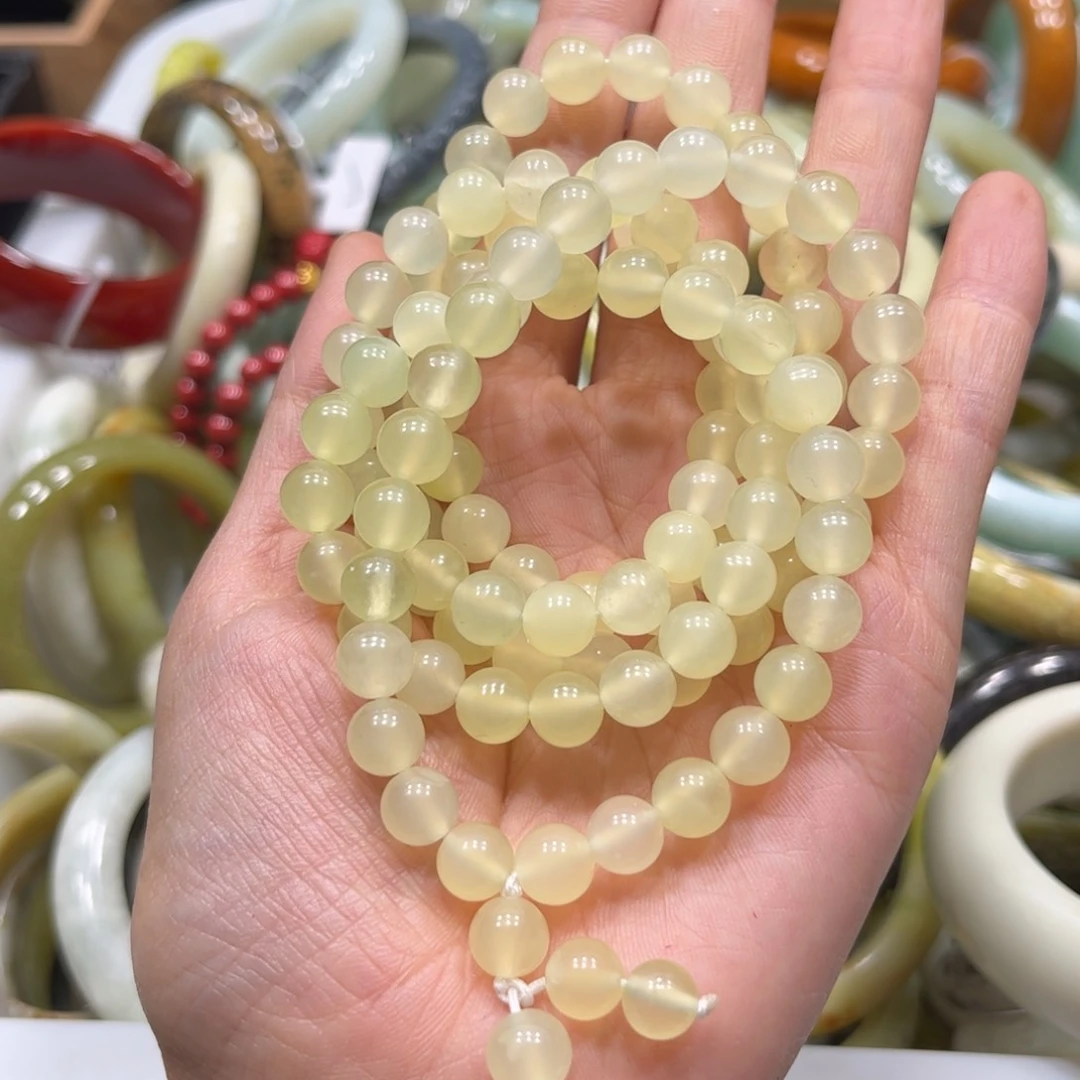 蛇纹石玉手链未镶嵌