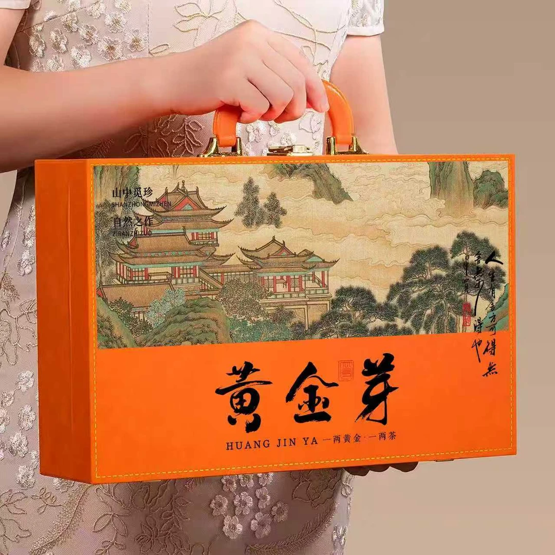 高档礼盒装黄金芽茶叶2025新茶正宗绿茶明前绿茶