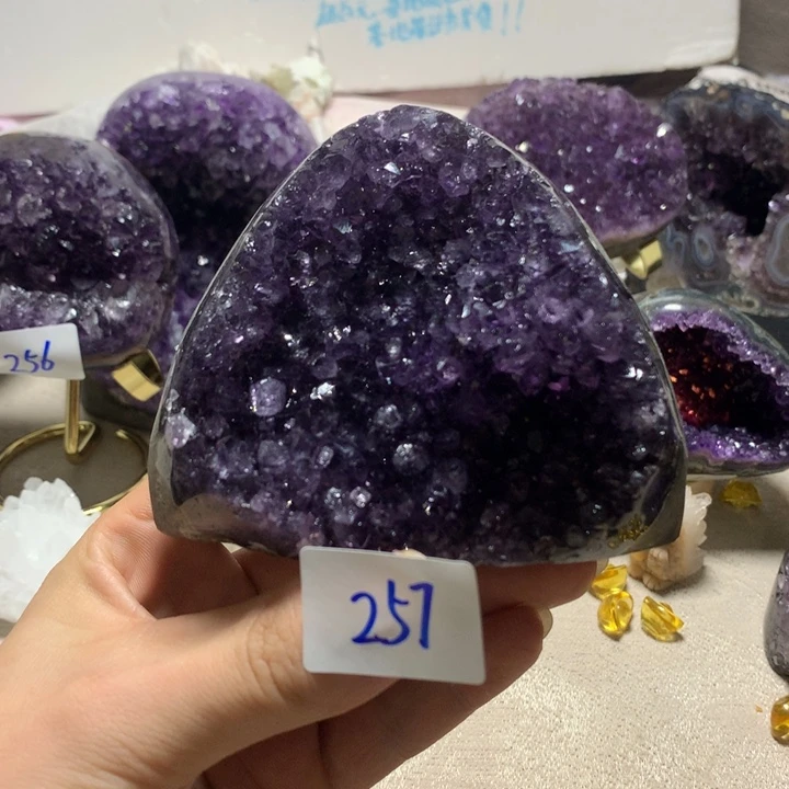 紫晶珠宝半成品未镶嵌