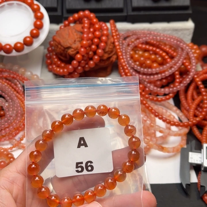 未镶嵌多样性发货默认微瑕称重8m m南红玛瑙