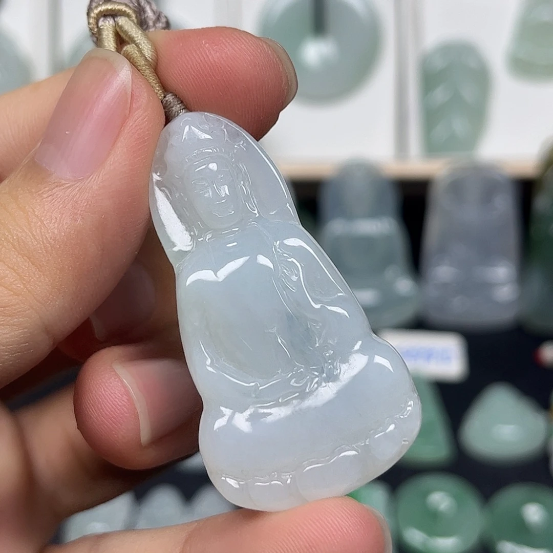 颈饰未镶嵌翡翠缅甸翡翠